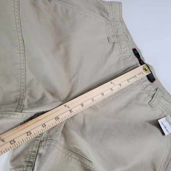 NEW 30 EXPRESS MEN'S CARGO OUTDOOR LONGBOARD SHORTS NEUTRAL KHAKI TAN NWT - Picture 3 of 9
